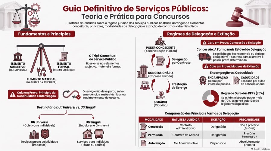 Administrativo — Serviços Públicos · mapa mental