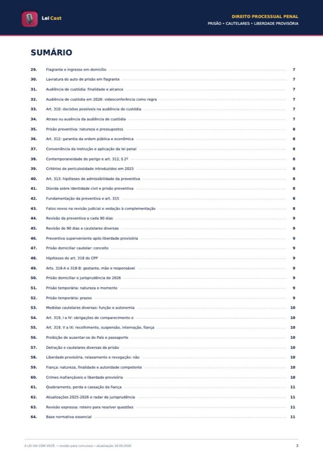 Processual Penal — Prisões · página do resumo